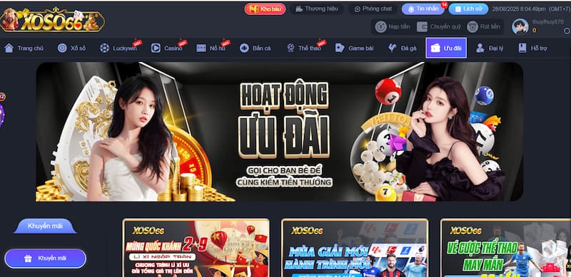 Tổng hợp khuyến mãi XOSO66 mới nhất – Nhận thưởng dễ dàng 3 cập nhật các ưu đãi mới